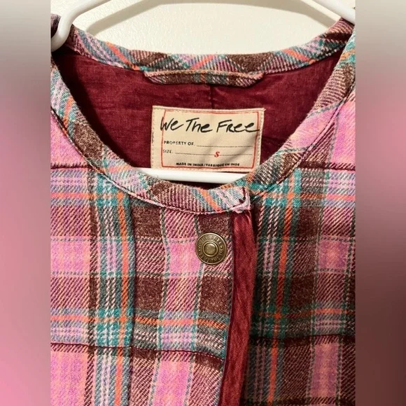 Free People We The Free Starry Plaid Vest - Picture 9 of 12